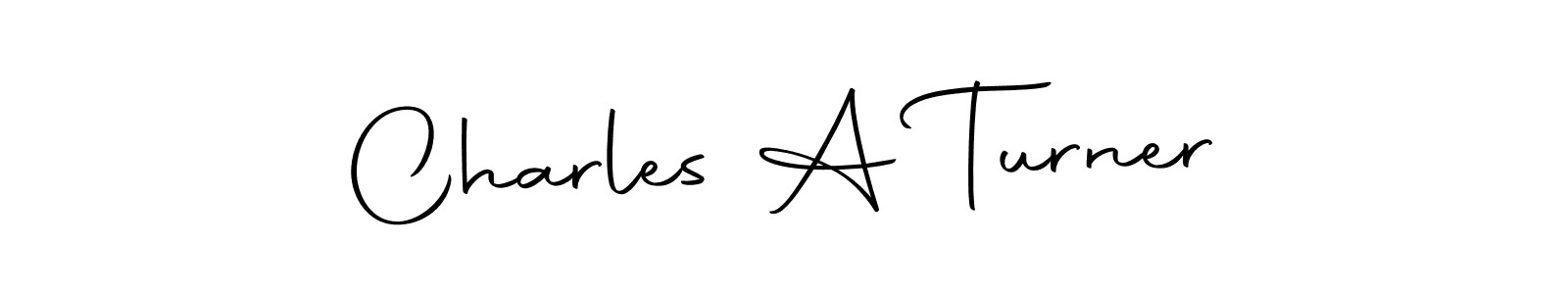 The best way (Autography-DOLnW) to make a short signature is to pick only two or three words in your name. The name Charles A Turner include a total of six letters. For converting this name. Charles A Turner signature style 10 images and pictures png