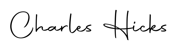 How to make Charles Hicks name signature. Use Autography-DOLnW style for creating short signs online. This is the latest handwritten sign. Charles Hicks signature style 10 images and pictures png