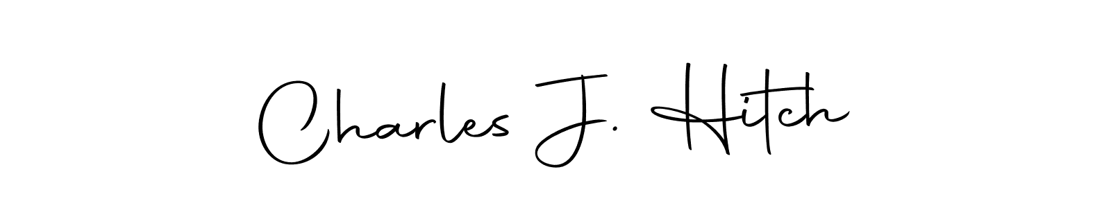 Create a beautiful signature design for name Charles J. Hitch. With this signature (Autography-DOLnW) fonts, you can make a handwritten signature for free. Charles J. Hitch signature style 10 images and pictures png