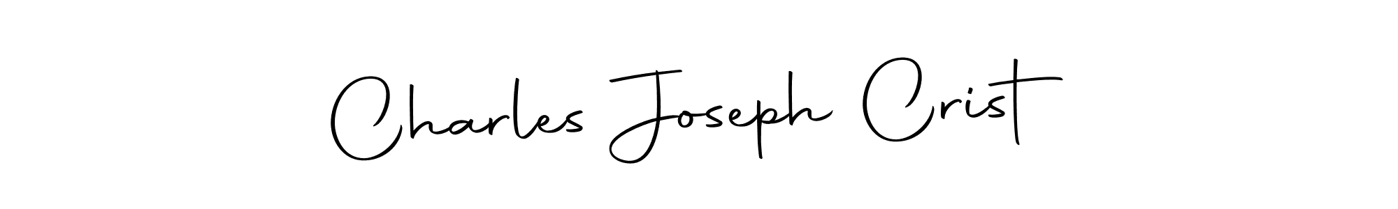 You should practise on your own different ways (Autography-DOLnW) to write your name (Charles Joseph Crist) in signature. don't let someone else do it for you. Charles Joseph Crist signature style 10 images and pictures png
