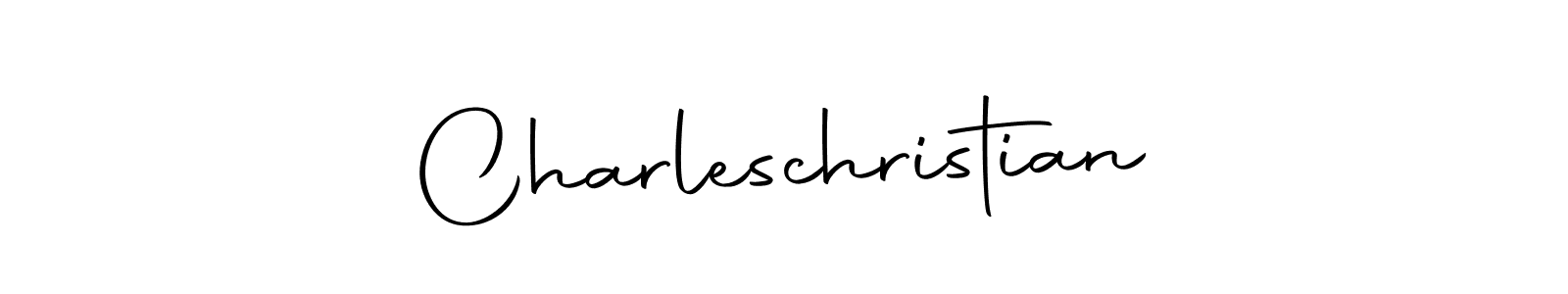 Create a beautiful signature design for name Charleschristian. With this signature (Autography-DOLnW) fonts, you can make a handwritten signature for free. Charleschristian signature style 10 images and pictures png