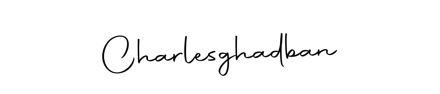 Create a beautiful signature design for name Charlesghadban. With this signature (Autography-DOLnW) fonts, you can make a handwritten signature for free. Charlesghadban signature style 10 images and pictures png