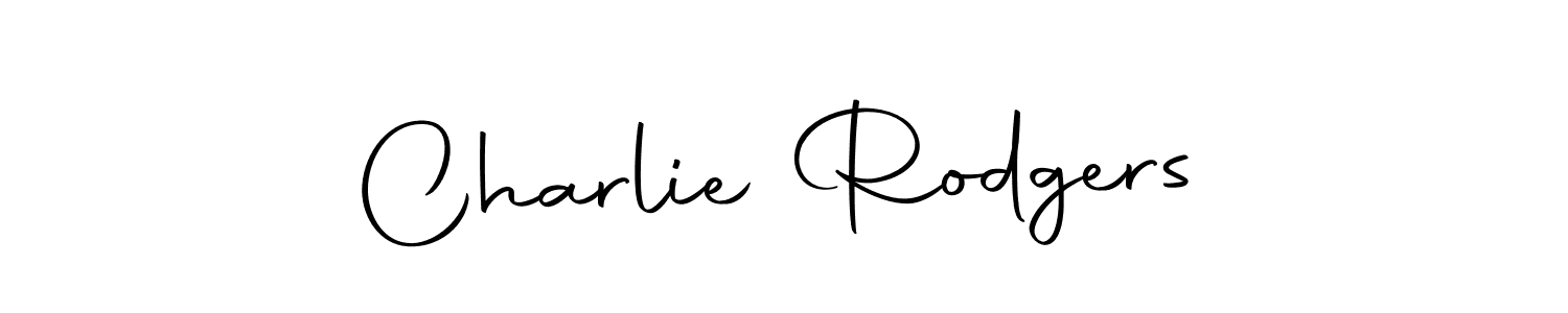 How to make Charlie Rodgers name signature. Use Autography-DOLnW style for creating short signs online. This is the latest handwritten sign. Charlie Rodgers signature style 10 images and pictures png