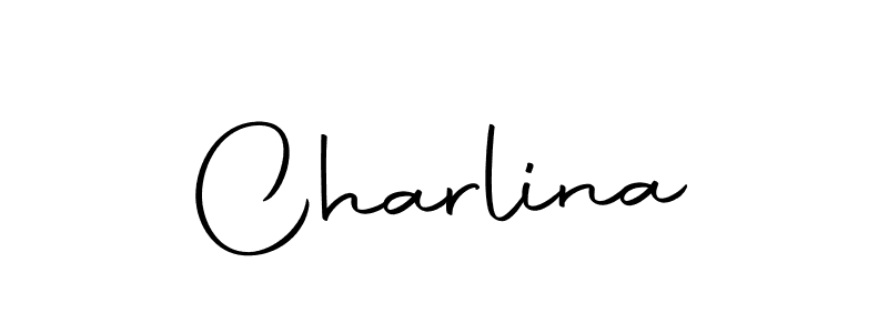 Use a signature maker to create a handwritten signature online. With this signature software, you can design (Autography-DOLnW) your own signature for name Charlina. Charlina signature style 10 images and pictures png