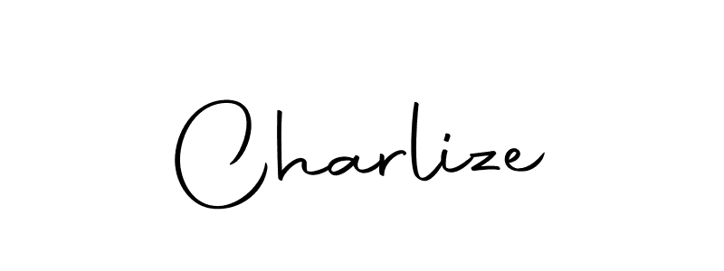 Design your own signature with our free online signature maker. With this signature software, you can create a handwritten (Autography-DOLnW) signature for name Charlize. Charlize signature style 10 images and pictures png