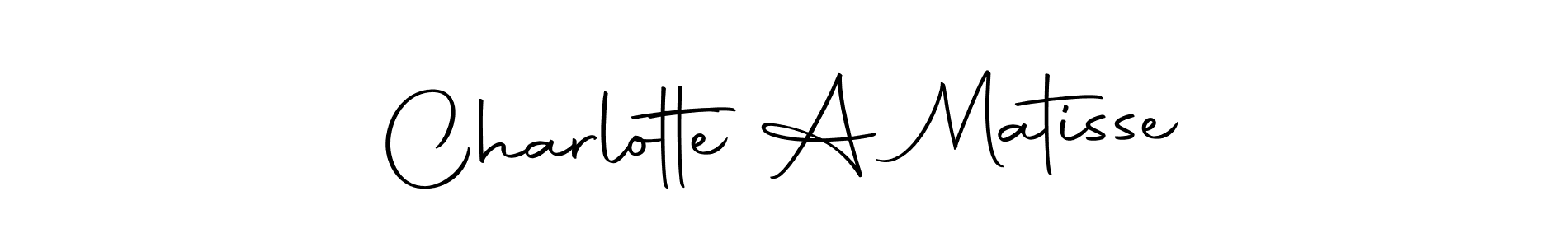 It looks lik you need a new signature style for name Charlotte A Matisse. Design unique handwritten (Autography-DOLnW) signature with our free signature maker in just a few clicks. Charlotte A Matisse signature style 10 images and pictures png