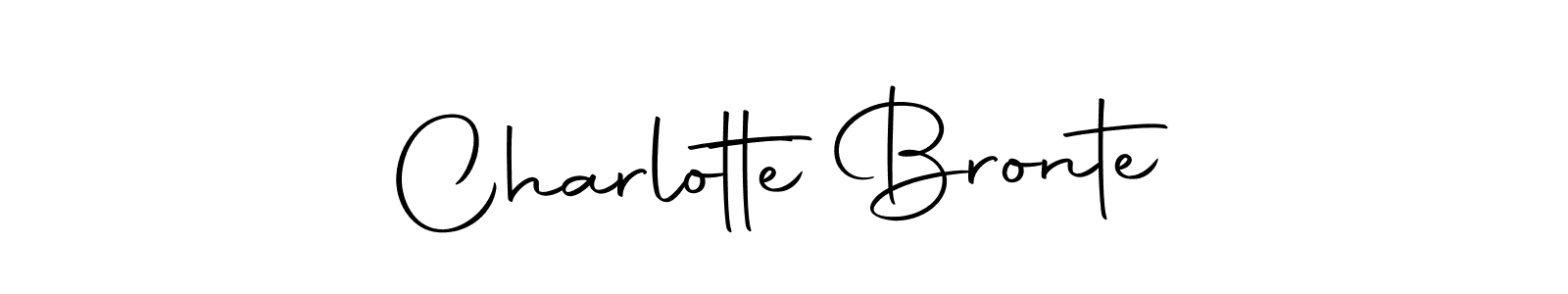 Make a beautiful signature design for name Charlotte Bronte. With this signature (Autography-DOLnW) style, you can create a handwritten signature for free. Charlotte Bronte signature style 10 images and pictures png