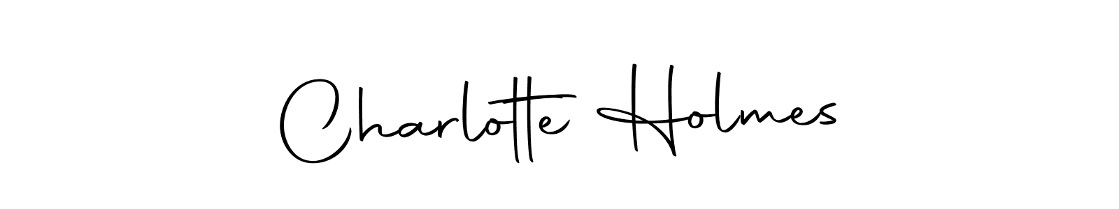 You should practise on your own different ways (Autography-DOLnW) to write your name (Charlotte Holmes) in signature. don't let someone else do it for you. Charlotte Holmes signature style 10 images and pictures png