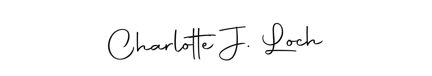 You should practise on your own different ways (Autography-DOLnW) to write your name (Charlotte J. Loch) in signature. don't let someone else do it for you. Charlotte J. Loch signature style 10 images and pictures png