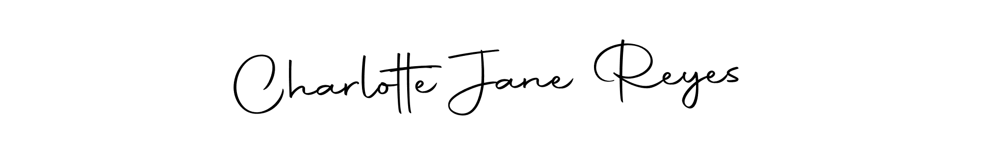 Create a beautiful signature design for name Charlotte Jane Reyes. With this signature (Autography-DOLnW) fonts, you can make a handwritten signature for free. Charlotte Jane Reyes signature style 10 images and pictures png