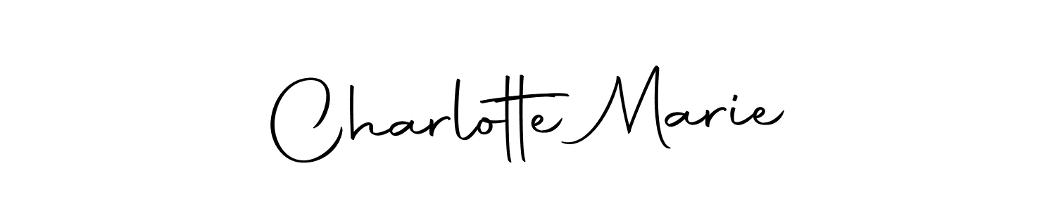 How to make Charlotte Marie name signature. Use Autography-DOLnW style for creating short signs online. This is the latest handwritten sign. Charlotte Marie signature style 10 images and pictures png