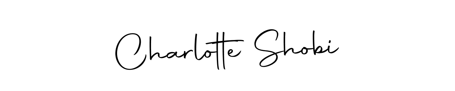 Make a beautiful signature design for name Charlotte Shobi. With this signature (Autography-DOLnW) style, you can create a handwritten signature for free. Charlotte Shobi signature style 10 images and pictures png