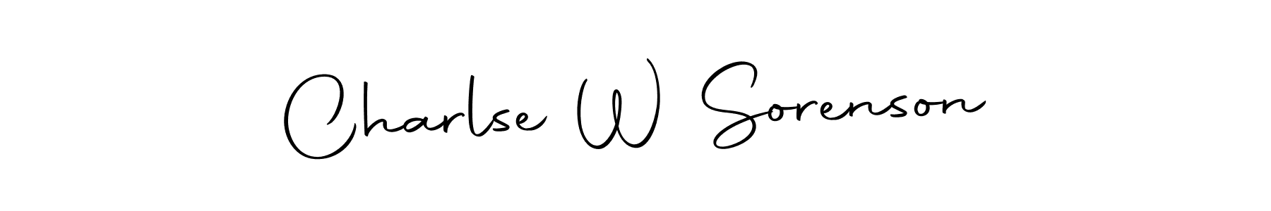 It looks lik you need a new signature style for name Charlse W Sorenson. Design unique handwritten (Autography-DOLnW) signature with our free signature maker in just a few clicks. Charlse W Sorenson signature style 10 images and pictures png