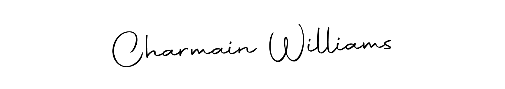 Charmain Williams stylish signature style. Best Handwritten Sign (Autography-DOLnW) for my name. Handwritten Signature Collection Ideas for my name Charmain Williams. Charmain Williams signature style 10 images and pictures png