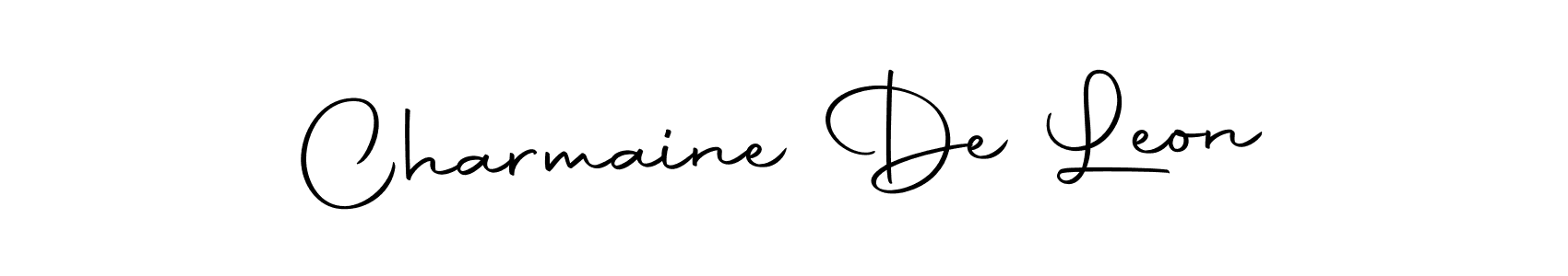 Charmaine De Leon stylish signature style. Best Handwritten Sign (Autography-DOLnW) for my name. Handwritten Signature Collection Ideas for my name Charmaine De Leon. Charmaine De Leon signature style 10 images and pictures png