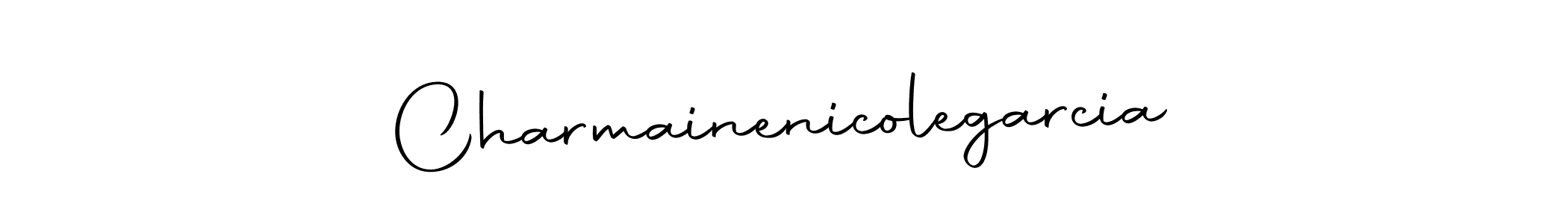 How to Draw Charmainenicolegarcia signature style? Autography-DOLnW is a latest design signature styles for name Charmainenicolegarcia. Charmainenicolegarcia signature style 10 images and pictures png