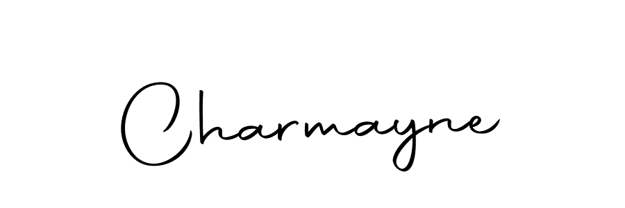 Make a beautiful signature design for name Charmayne. With this signature (Autography-DOLnW) style, you can create a handwritten signature for free. Charmayne signature style 10 images and pictures png