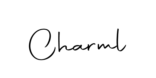 Make a beautiful signature design for name Charml. With this signature (Autography-DOLnW) style, you can create a handwritten signature for free. Charml signature style 10 images and pictures png