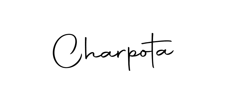 Create a beautiful signature design for name Charpota. With this signature (Autography-DOLnW) fonts, you can make a handwritten signature for free. Charpota signature style 10 images and pictures png