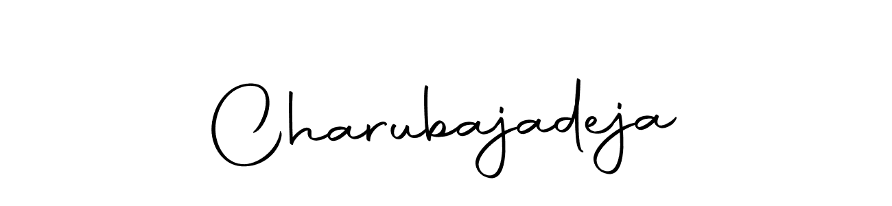 You should practise on your own different ways (Autography-DOLnW) to write your name (Charubajadeja) in signature. don't let someone else do it for you. Charubajadeja signature style 10 images and pictures png