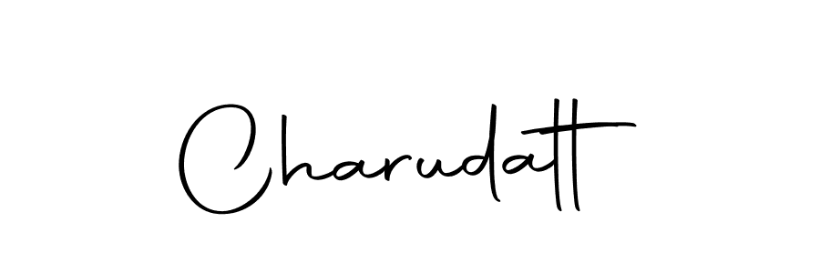 Make a beautiful signature design for name Charudatt. Use this online signature maker to create a handwritten signature for free. Charudatt signature style 10 images and pictures png