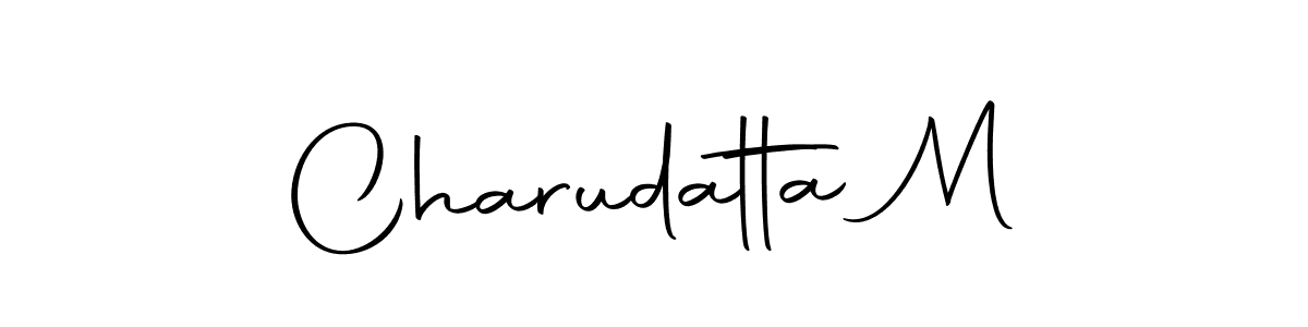 Create a beautiful signature design for name Charudatta M. With this signature (Autography-DOLnW) fonts, you can make a handwritten signature for free. Charudatta M signature style 10 images and pictures png