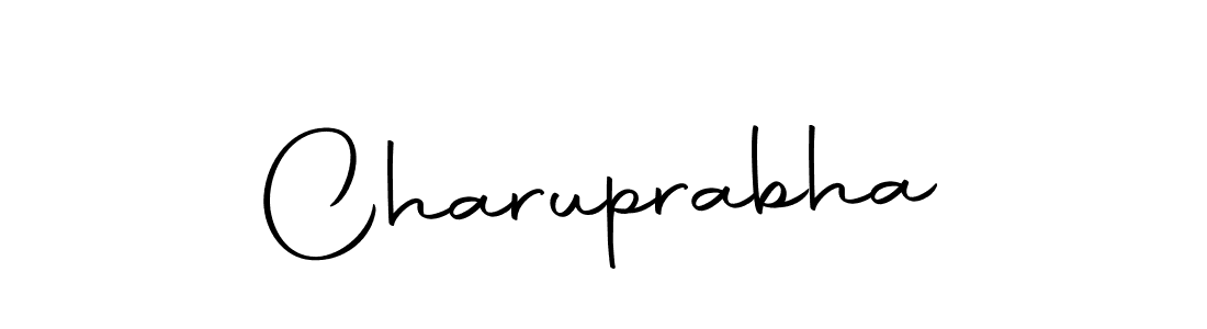 Make a beautiful signature design for name Charuprabha. Use this online signature maker to create a handwritten signature for free. Charuprabha signature style 10 images and pictures png