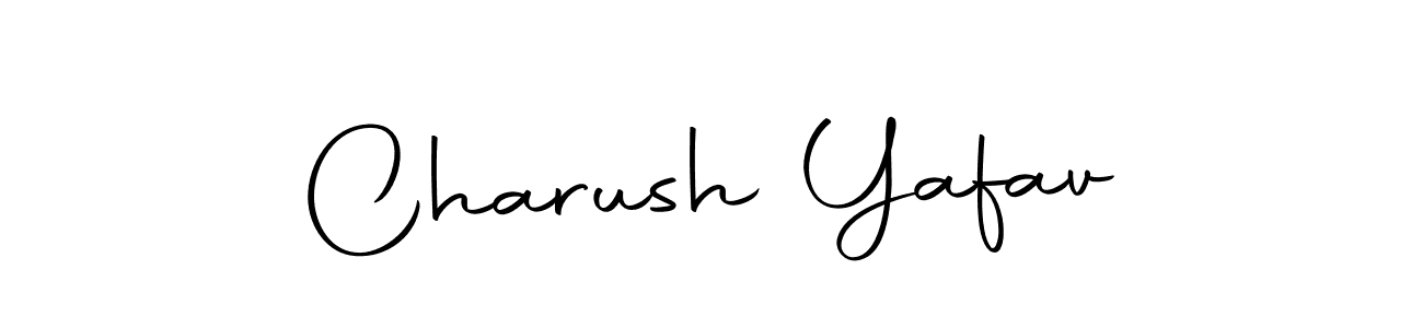Use a signature maker to create a handwritten signature online. With this signature software, you can design (Autography-DOLnW) your own signature for name Charush Yafav. Charush Yafav signature style 10 images and pictures png