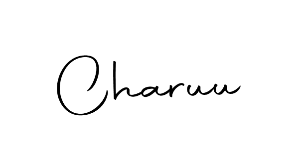 You should practise on your own different ways (Autography-DOLnW) to write your name (Charuu) in signature. don't let someone else do it for you. Charuu signature style 10 images and pictures png