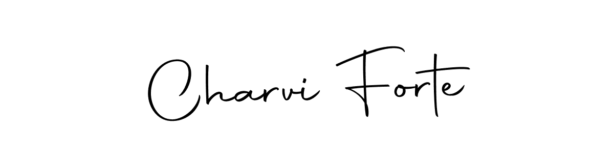 Charvi Forte stylish signature style. Best Handwritten Sign (Autography-DOLnW) for my name. Handwritten Signature Collection Ideas for my name Charvi Forte. Charvi Forte signature style 10 images and pictures png