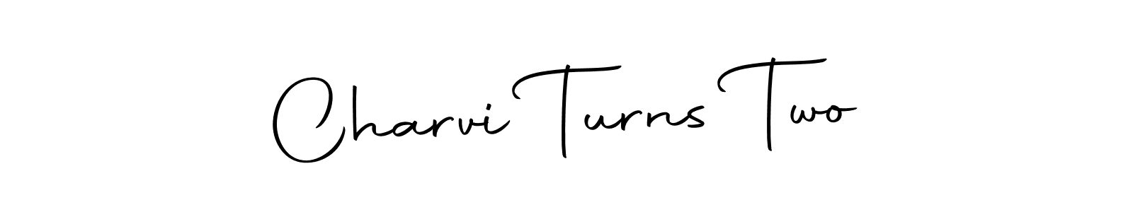 Use a signature maker to create a handwritten signature online. With this signature software, you can design (Autography-DOLnW) your own signature for name Charvi Turns Two. Charvi Turns Two signature style 10 images and pictures png