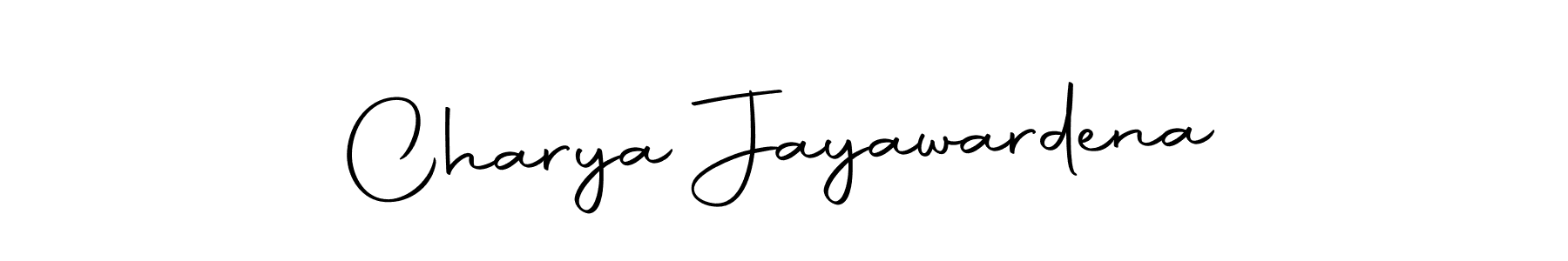 How to make Charya Jayawardena name signature. Use Autography-DOLnW style for creating short signs online. This is the latest handwritten sign. Charya Jayawardena signature style 10 images and pictures png