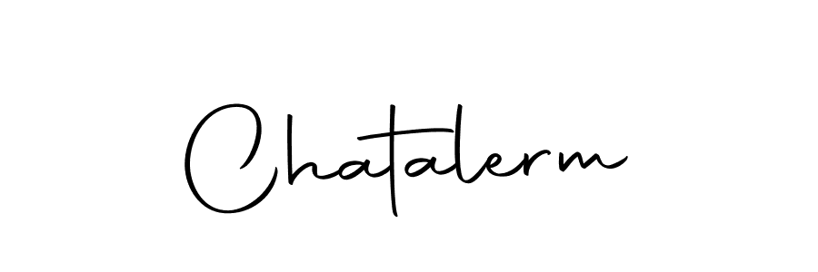 Use a signature maker to create a handwritten signature online. With this signature software, you can design (Autography-DOLnW) your own signature for name Chatalerm. Chatalerm signature style 10 images and pictures png