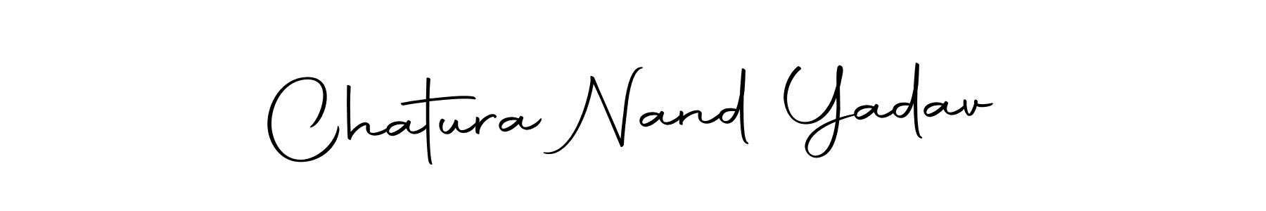 The best way (Autography-DOLnW) to make a short signature is to pick only two or three words in your name. The name Chatura Nand Yadav include a total of six letters. For converting this name. Chatura Nand Yadav signature style 10 images and pictures png