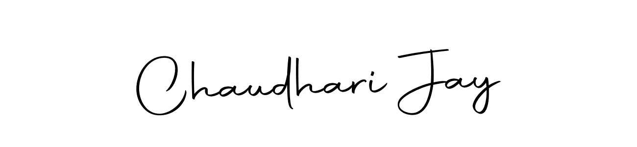 Use a signature maker to create a handwritten signature online. With this signature software, you can design (Autography-DOLnW) your own signature for name Chaudhari Jay. Chaudhari Jay signature style 10 images and pictures png