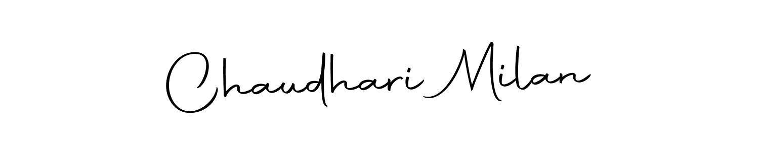 if you are searching for the best signature style for your name Chaudhari Milan. so please give up your signature search. here we have designed multiple signature styles  using Autography-DOLnW. Chaudhari Milan signature style 10 images and pictures png