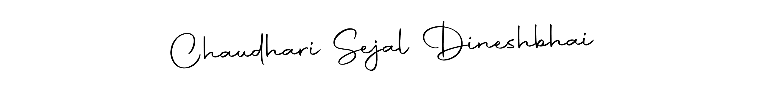 Make a beautiful signature design for name Chaudhari Sejal Dineshbhai. Use this online signature maker to create a handwritten signature for free. Chaudhari Sejal Dineshbhai signature style 10 images and pictures png