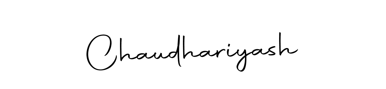 Make a short Chaudhariyash signature style. Manage your documents anywhere anytime using Autography-DOLnW. Create and add eSignatures, submit forms, share and send files easily. Chaudhariyash signature style 10 images and pictures png