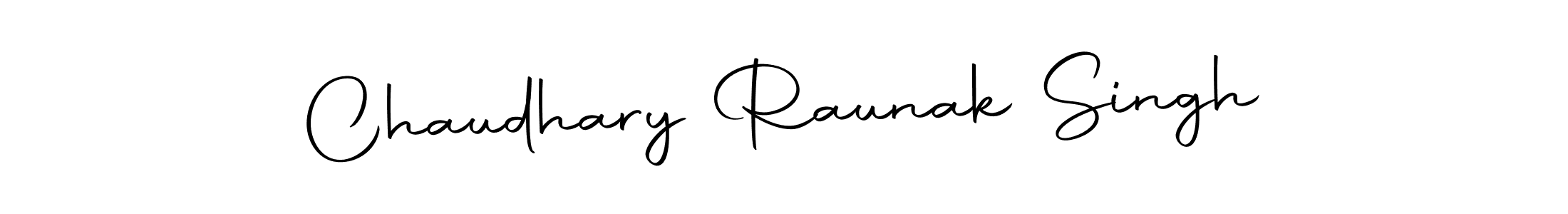 Create a beautiful signature design for name Chaudhary Raunak Singh. With this signature (Autography-DOLnW) fonts, you can make a handwritten signature for free. Chaudhary Raunak Singh signature style 10 images and pictures png