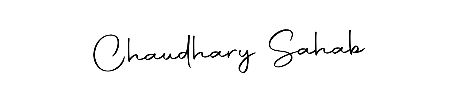 Create a beautiful signature design for name Chaudhary Sahab. With this signature (Autography-DOLnW) fonts, you can make a handwritten signature for free. Chaudhary Sahab signature style 10 images and pictures png