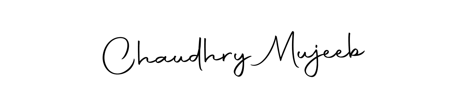 Create a beautiful signature design for name Chaudhry Mujeeb. With this signature (Autography-DOLnW) fonts, you can make a handwritten signature for free. Chaudhry Mujeeb signature style 10 images and pictures png