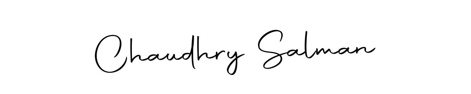Create a beautiful signature design for name Chaudhry Salman. With this signature (Autography-DOLnW) fonts, you can make a handwritten signature for free. Chaudhry Salman signature style 10 images and pictures png