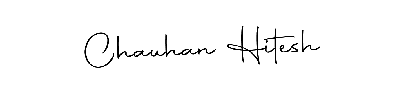 Create a beautiful signature design for name Chauhan Hitesh. With this signature (Autography-DOLnW) fonts, you can make a handwritten signature for free. Chauhan Hitesh signature style 10 images and pictures png