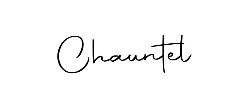 Design your own signature with our free online signature maker. With this signature software, you can create a handwritten (Autography-DOLnW) signature for name Chauntel. Chauntel signature style 10 images and pictures png