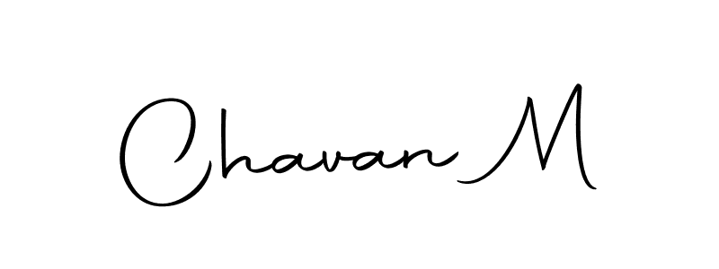 Use a signature maker to create a handwritten signature online. With this signature software, you can design (Autography-DOLnW) your own signature for name Chavan M. Chavan M signature style 10 images and pictures png