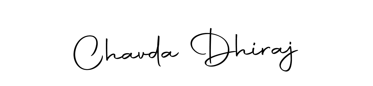 Design your own signature with our free online signature maker. With this signature software, you can create a handwritten (Autography-DOLnW) signature for name Chavda Dhiraj. Chavda Dhiraj signature style 10 images and pictures png