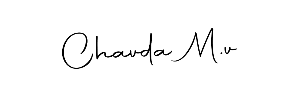 How to Draw Chavda M.v signature style? Autography-DOLnW is a latest design signature styles for name Chavda M.v. Chavda M.v signature style 10 images and pictures png