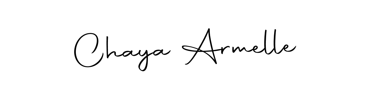 The best way (Autography-DOLnW) to make a short signature is to pick only two or three words in your name. The name Chaya Armelle include a total of six letters. For converting this name. Chaya Armelle signature style 10 images and pictures png