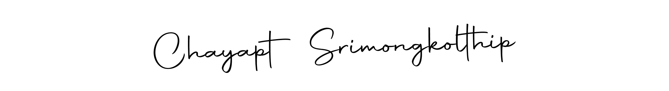 Autography-DOLnW is a professional signature style that is perfect for those who want to add a touch of class to their signature. It is also a great choice for those who want to make their signature more unique. Get Chayapt Srimongkolthip name to fancy signature for free. Chayapt Srimongkolthip signature style 10 images and pictures png