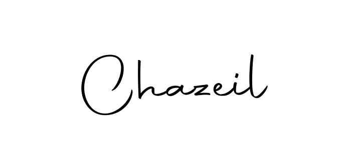 Make a beautiful signature design for name Chazeil. With this signature (Autography-DOLnW) style, you can create a handwritten signature for free. Chazeil signature style 10 images and pictures png